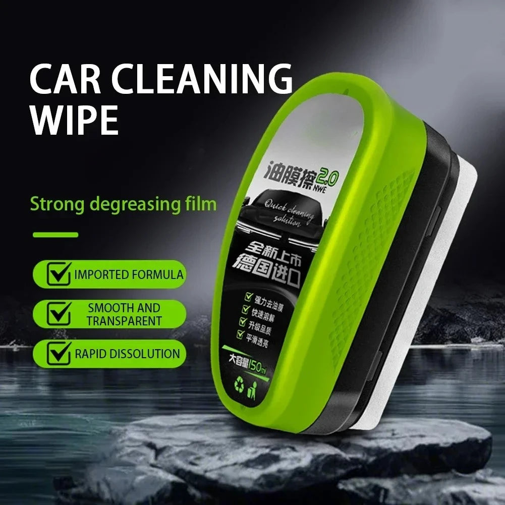 Car Glass Oil Film Wipe Windshield & Side Window Cleaner Instant Oil & Dirt Removal,Crystal Clear Vision & Rain Repellent
