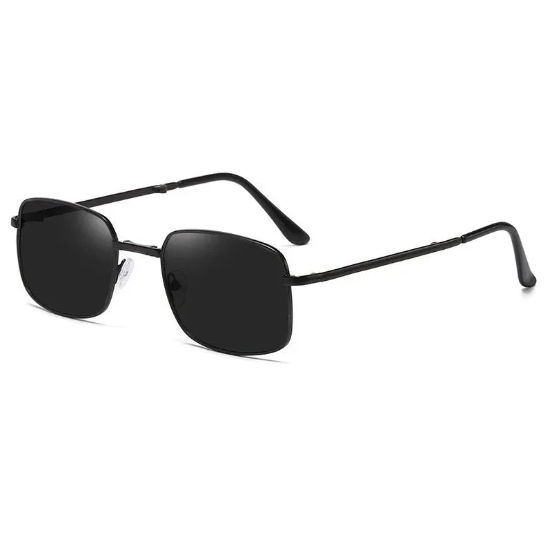 Men Folding Photochromic Sunglasses with Polarized Lens Rectangle Metal Summer Male Shades 2024 Trending Products