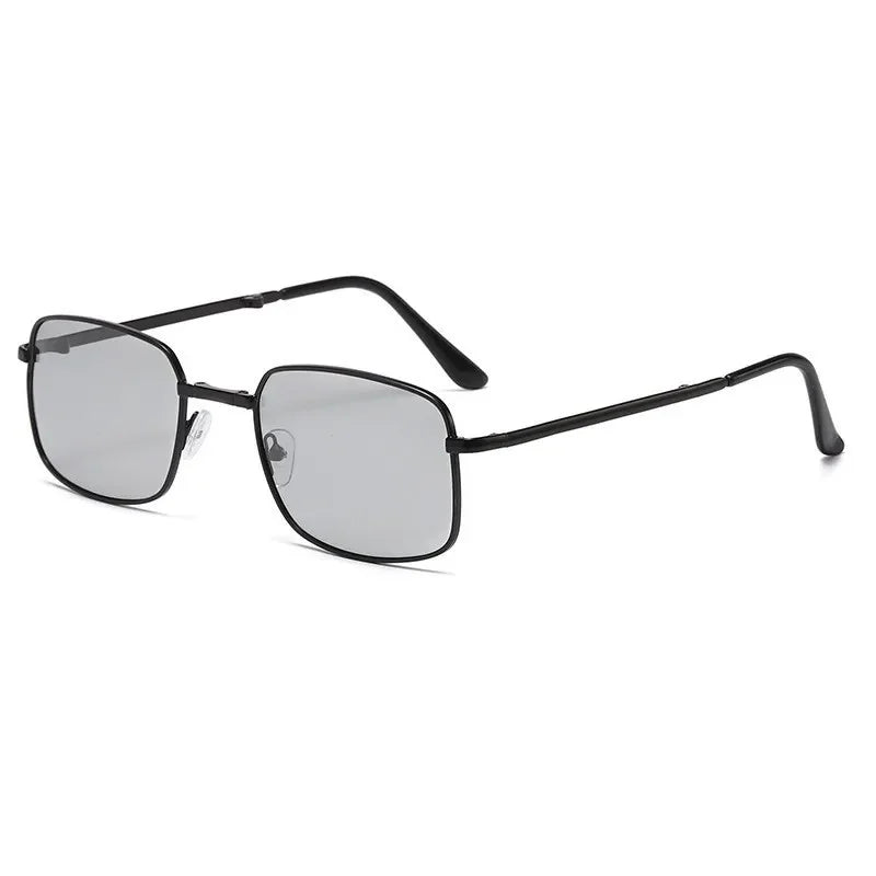 Men Folding Photochromic Sunglasses with Polarized Lens Rectangle Metal Summer Male Shades 2024 Trending Products