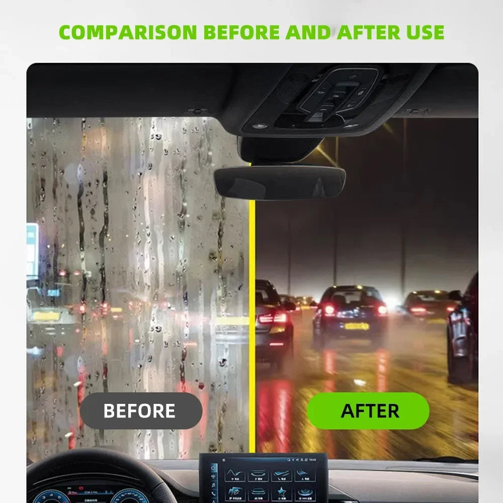 150ml Car Glass Oil Film Remover Glass Cleaning Board Hydrophobic Glass Coating for Windshield Clear Window Auto Detailing Tool